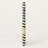 Schwarz-weißer Fall Mate Barely There iPhone X Cas Case-Mate iPhone Hülle (Hinten/Links)