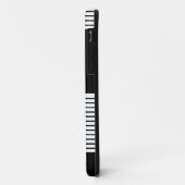 Schwarz-weißer Farbblock & Braun Diamond Case-Mate iPhone Hülle (Hinten/Links)