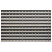 Schwarz-weißer Farbblock & Braun Diamond Stoff (Yard (91,4 cm))