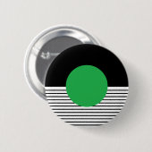 Schwarz-weißer Farbblock und grüner Kreis Button (Vorne & Hinten)