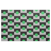 Schwarz-weißer Farbblock und grüner Kreis Stoff (Fat Quarter (45,7 x 55,9 cm))