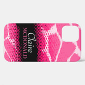 Schwarz-weißer Farbtierdruck Case-Mate iPhone Hülle (Rückseite (Horizontal))