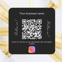 Schwarz-weißer Firmenname qr Codeinstagramm