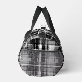 Schwarz-weißer Flannel Kariert Tartan Duffle Bag (Rechts)