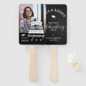 Schwarz-weißer Foto Quote Class Abschluss Vielen D Fächer (Vorne und Hinten)