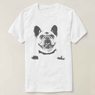 Schwarz-weißer Französischer Bulldogge Herren T-Sh T-Shirt