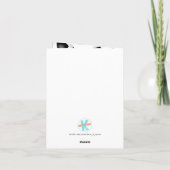 Schwarz-weißer Fußballbälle Kindergeburtstag Karte (Rückseite)