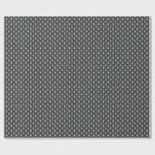 Schwarz-weißer geometrischer Deko Geschenkpapier (Flach)