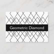 Schwarz-weißer geometrischer Diamant