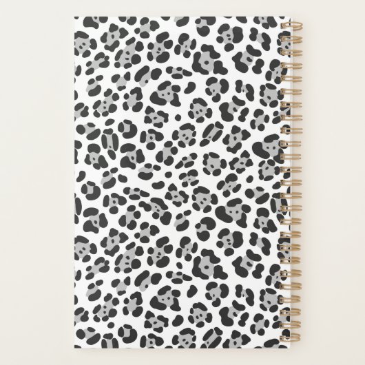 Schwarz-weißer Gepunkteter Planer (Rückseite)