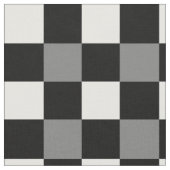 Schwarz-weißer Gingham-kariertes Muster Stoff (Nahaufnahme)