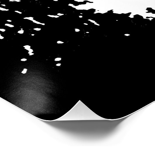 Schwarz-weißer Gorilla Face Pop Kunstvoll wandern Poster (Ecke)