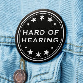 Schwarz-weißer gotischer Star Button