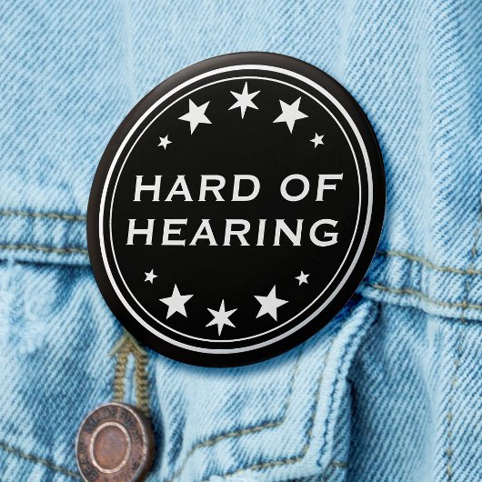 Schwarz-weißer gotischer Star Button