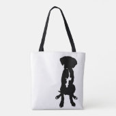 Schwarz-weißer großer tasche (Rückseite)