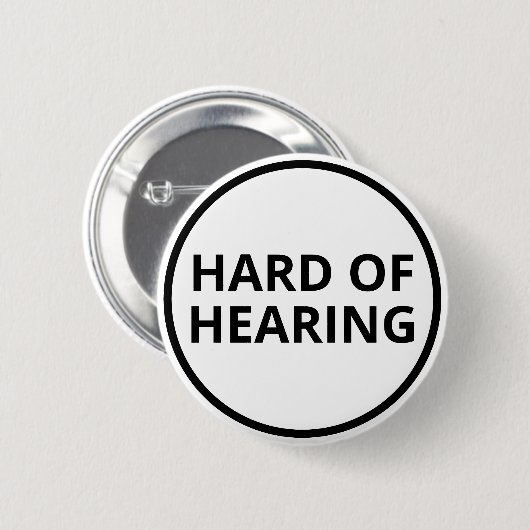 Schwarz-weißer Grundtext Button (Vorne & Hinten)