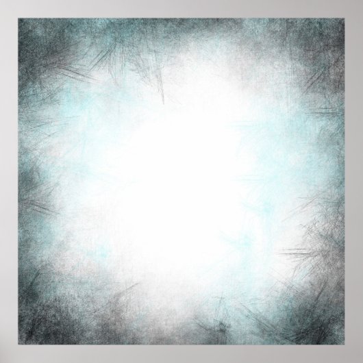 Schwarz-weißer Grunge Poster (Vorne)