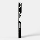 Schwarz-weißer Hibiskus Case-Mate iPhone Hülle (Rückseite / Rechts)