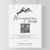 Schwarz-weißer Hochzeitsfonds Poster