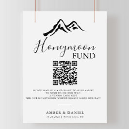 Schwarz-weißer Hochzeitsfonds Poster