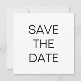 Schwarz-weißer Hochzeitsplatz für einfaches Textma Save The Date