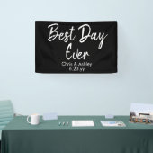 Schwarz-weißer Hochzeitstag Banner (Messe)