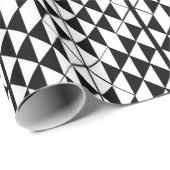 Schwarz-weißer ImitatgoldGlitter abstraktes Geschenkpapier (Rolleneckpunkt)