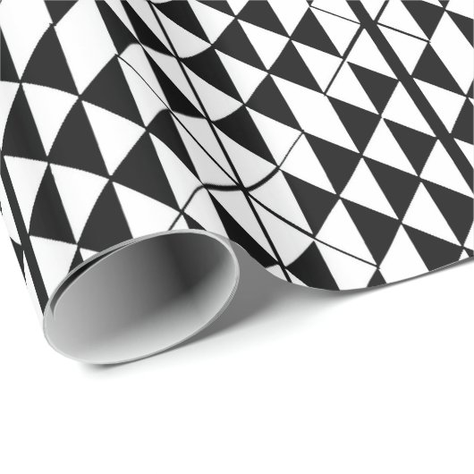 Schwarz-weißer ImitatgoldGlitter abstraktes Geschenkpapier (Rolleneckpunkt)