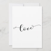 Schwarz-weißer Jahrestag der Erneuerung Einladung (Rückseite)