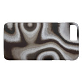 Schwarz-weißer Jaspisstein Case-Mate iPhone Hülle (Rückseite (Horizontal))