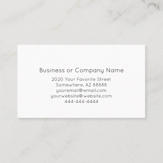 Schwarz-weißer Kaktus Visitenkarte (Rückseite)