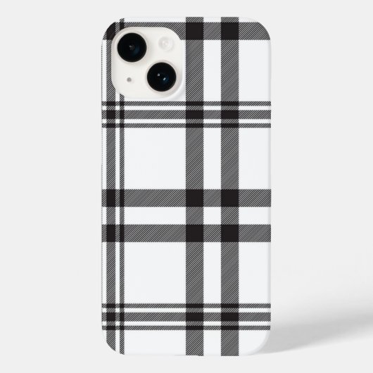 Schwarz-weißer Karierter Iphone-Fall Case-Mate iPhone Hülle (Rückseite)