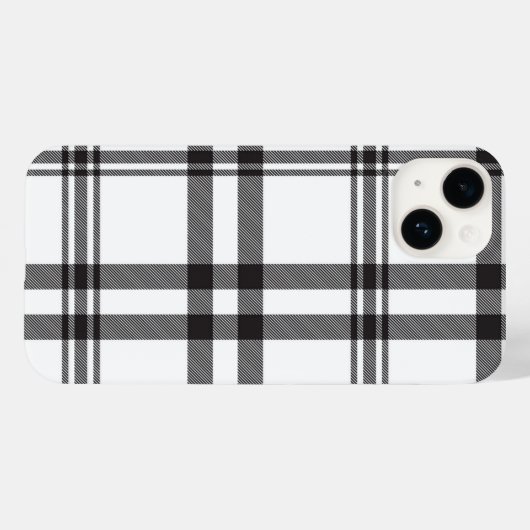 Schwarz-weißer Karierter Iphone-Fall Case-Mate iPhone Hülle (Rückseite (Horizontal))