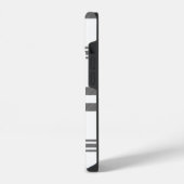 Schwarz-weißer Karierter Iphone-Fall iPhone Hülle (Linke Seite)
