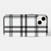 Schwarz-weißer Karierter Iphone-Fall iPhone Hülle (Rückseite (Horizontal))