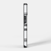 Schwarz-weißer Karierter Iphone-Fall iPhone Hülle (Rechte Seite)