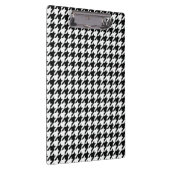 Schwarz-weißer Karo des klassischen Hahnentrittmus Klemmbrett (Rechts)