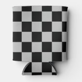 Schwarz-weißer Karo kann kühler werden Dosenkühler (Vorderseite)