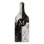 Schwarz-weißer Karo Marmorablage Schneidebrett (Vorderseite)