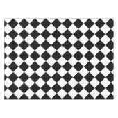 Schwarz-weißer Karo Tablecloth Muster Tischdecke (Vorderseite (Horizontal))