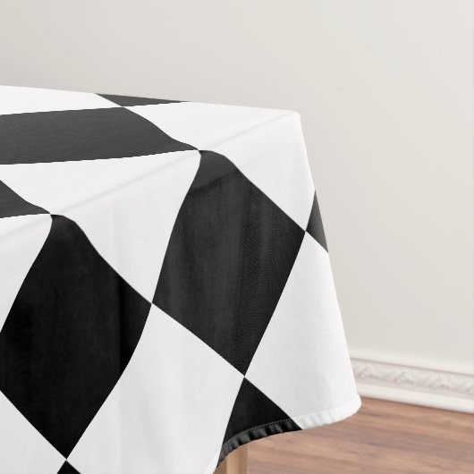Schwarz-weißer Karo Tablecloth Muster Tischdecke (Beispiel)