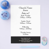 Schwarz-weißer kirchlicher Flyer, Mitglied der US- Flyer (Einzeln)