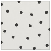 Schwarz-weißer kleiner Dot Brush Circle Drucken Mi Stoff (Nahaufnahme)
