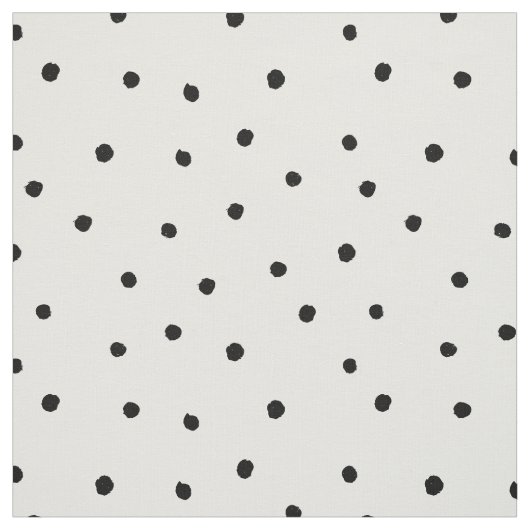 Schwarz-weißer kleiner Dot Brush Circle Drucken Mi Stoff (Muster)