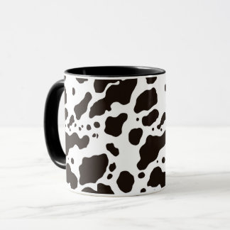 Schwarz-weißer Kuhdruck-Kaffeebecher Tasse