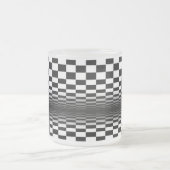 Schwarz-weißer Kunstkontrast Mattglastasse (Mittel)