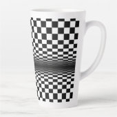 Schwarz-weißer Kunstkontrast Milchtasse (Rechts)