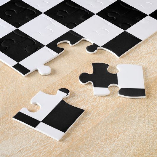 Schwarz-weißer Kunstkontrast Puzzle (Seite)