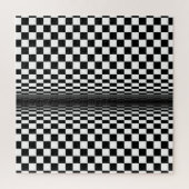 Schwarz-weißer Kunstkontrast Puzzle (Vertikal)