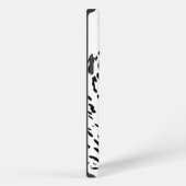 Schwarz-weißer Leopard iPhone Hülle (Rechte Seite)